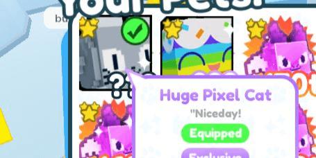 Gambar Product pixel Huge Cat Pet simulator