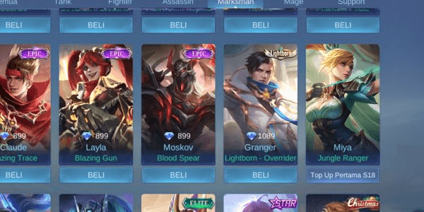 Gambar Product Skin Lightborn Semua Hero