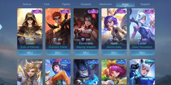 Gambar Product Skin Epic Semua Hero 899DM