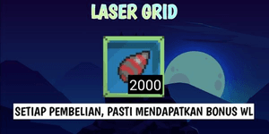 2000/2k LASER GRID SEED GROWTOPIA FREE WL AND FREE WORLD