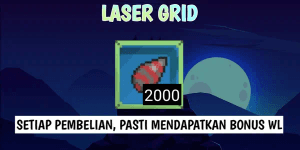 2000/2k LASER GRID SEED GROWTOPIA FREE WL AND FREE WORLD