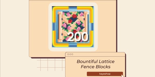 Gambar Product Bountiful Lattice Fence Block - 200 Blocks