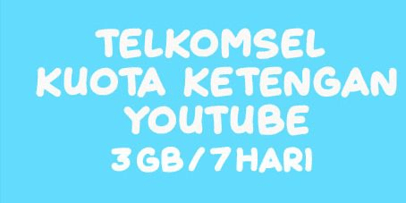 Gambar Product Kuota Ketengan YouTube 3 GB (7 Hari)