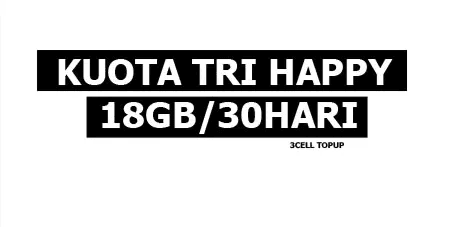 Kuota Happy 18 GB (30 Hari)