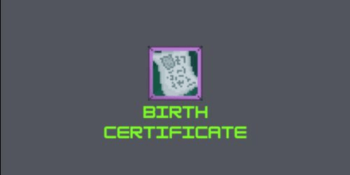 Gambar Product Birth Certificate (Change Name)