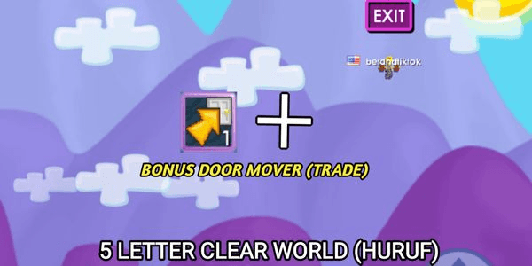 Gambar Product 5 Letter Clear World + Door Mover Bisa Request atau trade