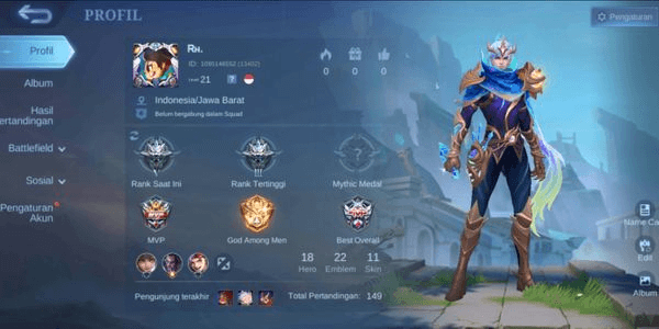 Gambar Product Akun Smurf Mobile Legend