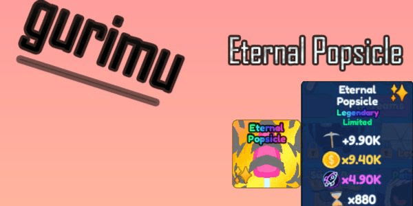 SHINY ETERNAL POPSICLE - Roblox Mining Simulator 2 - in game item