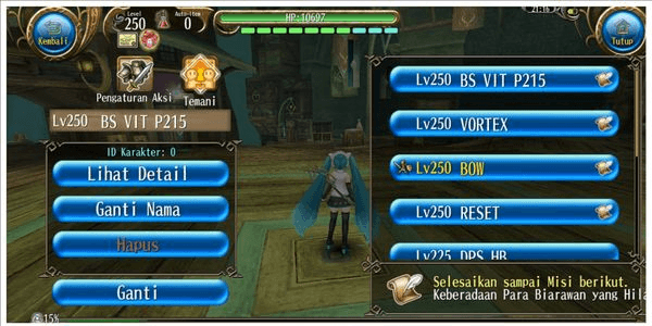 Gambar Product Account 8 slots level 250
