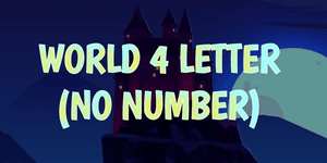 LETTER WORLD No Number FREE CLEAR