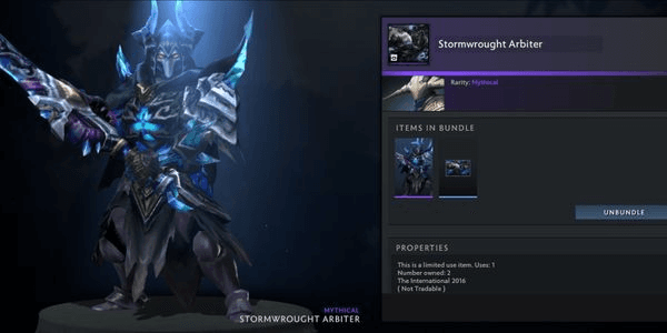 Gambar Product Stormwrought Arbiter ( Collector Cache The International 2016 Set Sven )