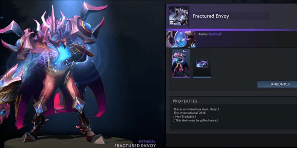 Gambar Product Fractured Envoy ( Collector Cache The International 2016 Set Arc Warden )