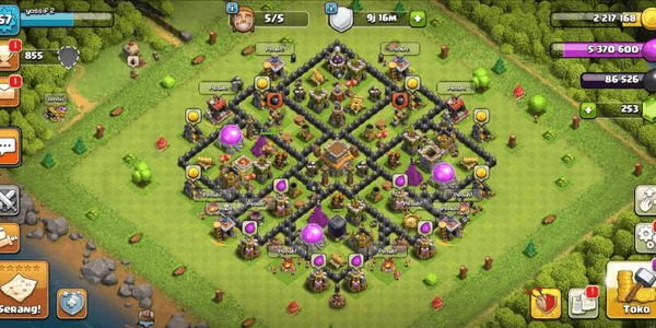 Gambar Product Town Hall 8 ALL MAX LVL 67 ||BK 10 ||GEMS 253 ||HIGH TROPY 866 ||Fast Respond ( Android & IOS)