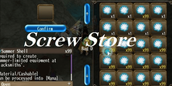 Gambar Product Akun Summer Shells 1k stk