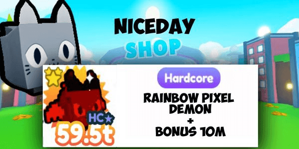 Gambar Product Hardcore Rainbow Pixel Demon 50T+ Power