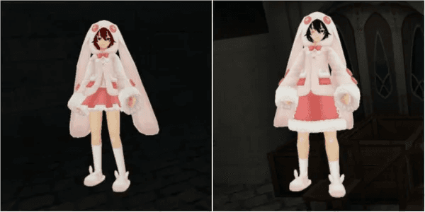 PINKY RABBIT HOODIE