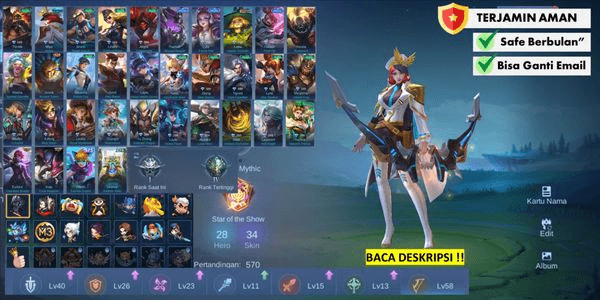 Gambar Product OTW I Emblem Max Account, Fair Skin, 12 Emotes, Cheap and Cheerful (AllUnbind/ AllKoss) - 200