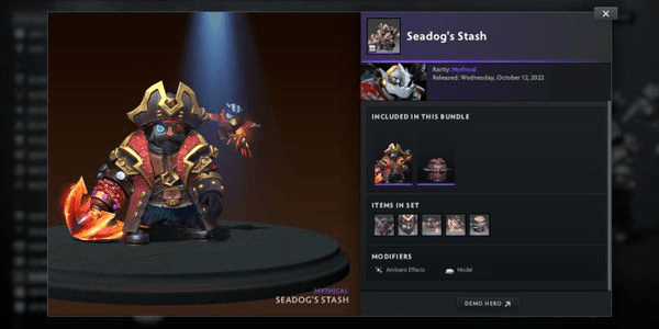 Gambar Product Seadog's Stash (Clockwerk Diretide 2022 Collector's Cache Bundle)
