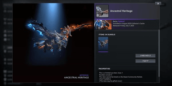 Gambar Product Ancestral Heritage (Bundle Jakiro August 2023 Collector's Cache)