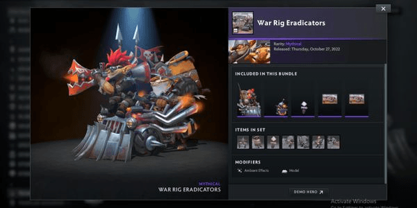 Gambar Product War Rig Eradicators (Bundle Techies Diretide 2022 Collector's Cache)
