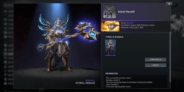 Gambar Product Astral Herald (Dawnbreaker Bundle August 2023 Collector's Cache)