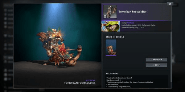 Gambar Product Tomo'kan Footsoldier (Bundle Hoodwink August 2023 Collector's Cache)