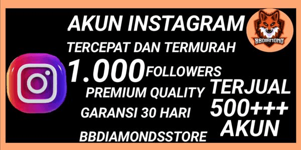 Gambar Product Akun 1000 Followers