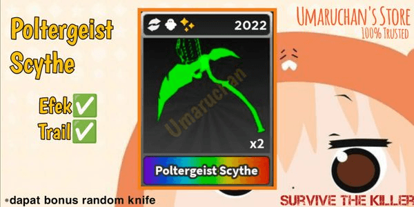 Gambar Product Poltergeist Scythe | Survive The Killer