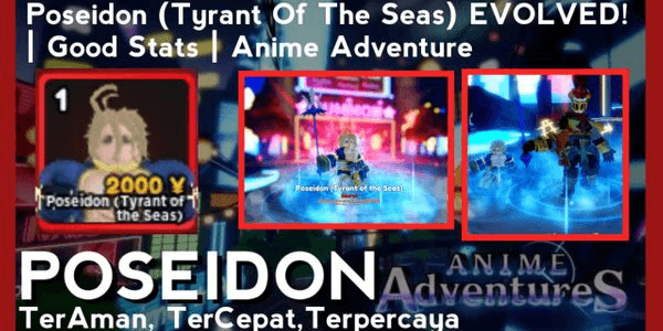 Gambar Product Poseidon (Tyrant Of The Seas) EVOLVED! | Good Stats | Anime Adventure