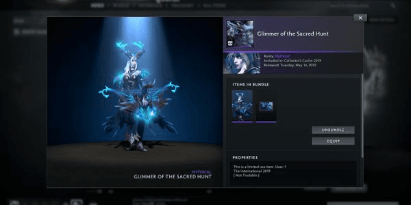Gambar Product Glimmer of the Sacred Hunt (Drow Ranger Set)