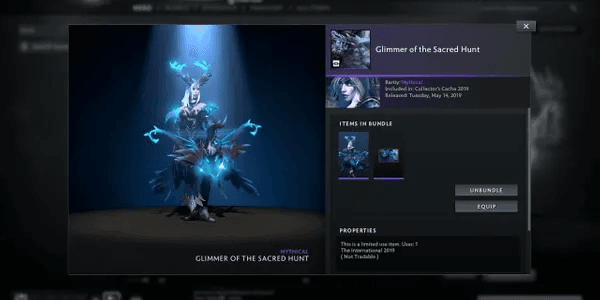 Glimmer of the Sacred Hunt (Drow Ranger Set)