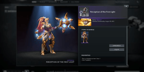 Gambar Product Perception of the First Light (Dawnbreaker Set Aghanim's 2021 Collector's Cache)