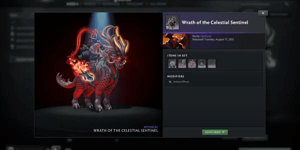 Wrath of the Celestial Sentinel (Chaos Knight Set Aghanim's 2021 Collector's Cache)