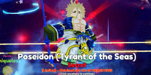 Poseidon(Tyrant of the seas) EVO - Anime Adventures