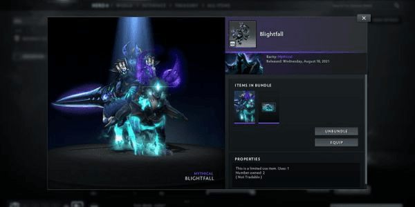 Gambar Product Blightfall (Abaddon Set Aghanim's 2021 Collector's Cache)