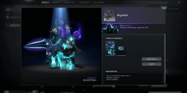 Blightfall (Abaddon Set Aghanim's 2021 Collector's Cache)