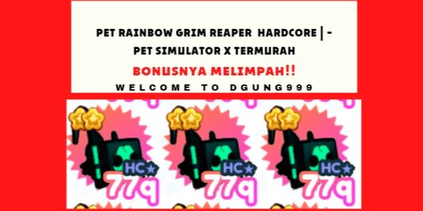 Gambar Product Pet Rainbow Grim Reaper Hardcore | - Cheapest Pet Simulator