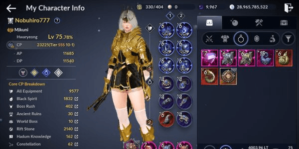 Gambar Product Akun Black Desert Mobile Murah Part. 06