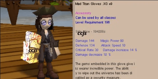 Mad Titan Gloves XG+9 (MTG)