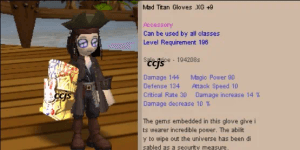 Mad Titan Gloves XG+9 (MTG)