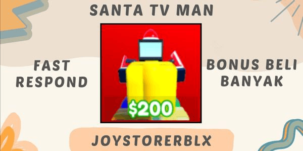 Gambar Product (Mythic) Santa TV Man | Toilet Tower Defense