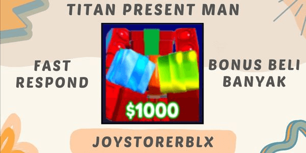 Gambar Product (Godly) Titan Present Man | Toilet Tower Defense