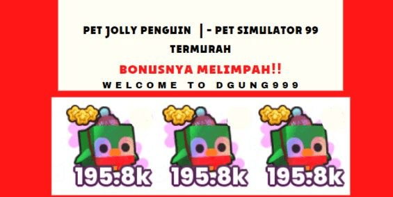 Gambar Product Pet Jolly penguin Rainbow | - Cheapest Pet Simulator 99