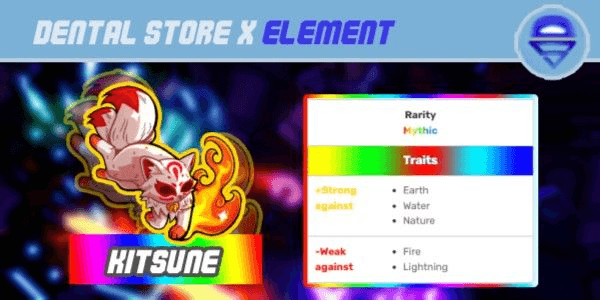 Gambar Product Element Kitsune (Myhtic) - Elemental Dungeons