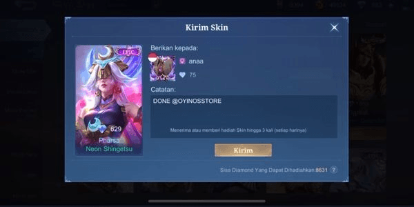 Gambar Product Neon Shingetsu (Pharsa Epic)