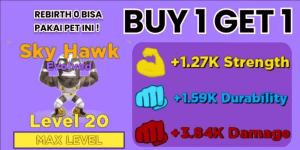 Evolved Sky Hawk LVL MAX - Muscle Legends