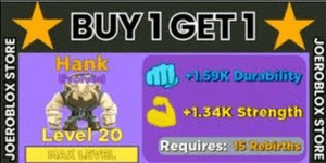Evolved Hank MAX LVL - Muscle Legends