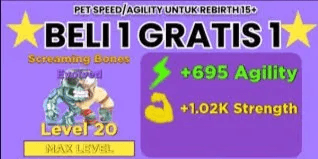 Evolved Screaming Bones LVL MAX - Muscle Legends