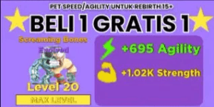 Evolved Screaming Bones LVL MAX - Muscle Legends