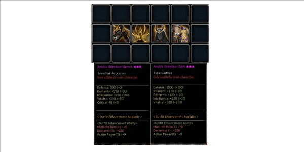 Gambar Product SET ANUBIS STAT RANGE